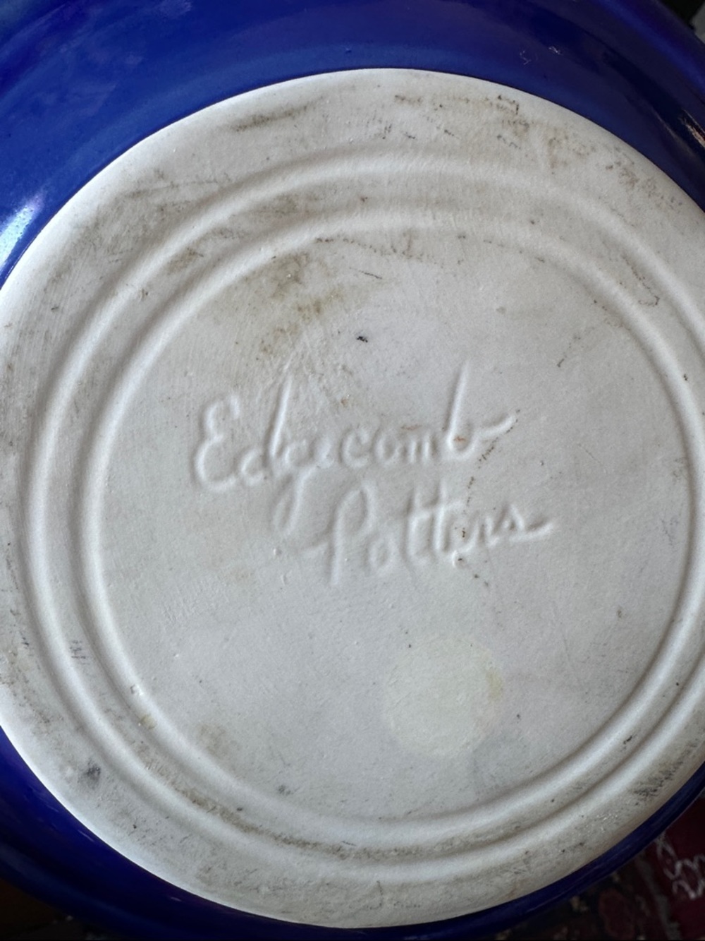 Edgecomb Pottery Crystalline glaze bowl. Handmade, artisan, rustic kitchen decor - Picture 4 of 11